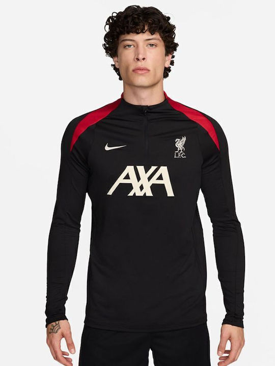Nike Liverpool FC Strike Drill Top Bluză Neagră FN9819-013