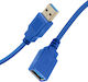 LinQ 1.5m USB 3.0 Cable A-Male to A-Female Blue (M3015B)