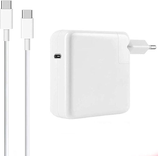 LinQ USB-C Laptop-Ladegerät 61W für Apfel mit abnehmbarem Netzkabel