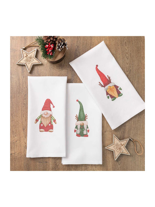 Christmas Kitchen Towels Gnomes Set of 3