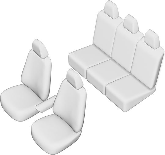 Set Umbrella Seat Covers Vw Sharan 5 Seats 2000-2005 Individual Rear Seats