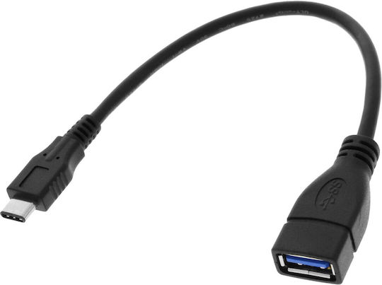 Avizar Конвертор USB-C женски към USB-A женски Черен 1бр