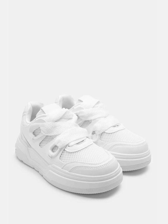 Luigi Chunky Sneakers White