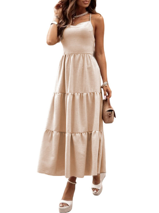 Amely Maxi Kleid Beige