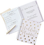 Notebook "Wedding Planner" Rose Gold Polka Dot