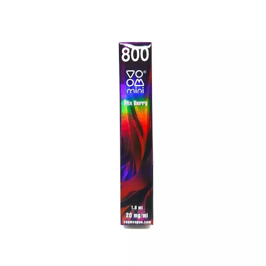 Voom Labs Voom Mini Vape Țigară Electronică de unică folosință 800 Inhalări Mixberry 1.8ml 2mg