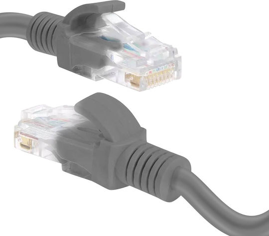 LinQ U/UTP Кат.6 (Gigabit) Мрежов Кабел Ethernet 15м Сив