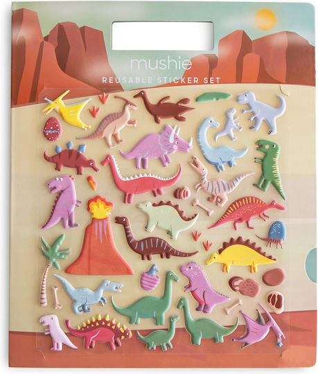 Mushie Dino Stickers For Children 3+ Years