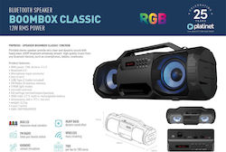 Platinet Boombox Classic Bluetooth 12W Schwarz