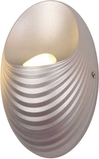 Elmark Leuchte Wand mit Integrierter LED und Neutralweißes Licht Silber 110cm