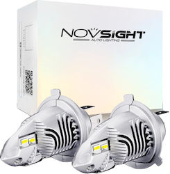 NovSight Lamps Car H4 / HB2 Cold White 70W 2pcs