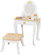 Children's Wooden Dressing Table Accessories White 3+