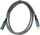 LinQ Braided USB 2.0 Cable USB-C male - USB-C female 100W PD Γκρι 1.2m T20G1