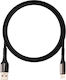 LinQ Braided USB 2.0 Cable USB-C male - USB-A Μαύρο 1m TPC-9717