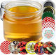 Kadax 50x Стъклен буркан 330ml Буркани Консерви Сладко Мед Капачки Fi82