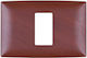 Elmark Lecce Switch Frame 1 Position in White C...