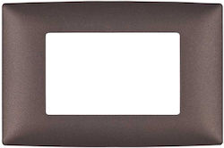 Elmark Lecce Schalterrahmen 3-fach in Gray Farb...