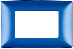 Elmark Lecce Schalterrahmen 4-fach in Blau Farb...