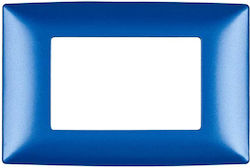 Elmark Lecce Schalterrahmen 3-fach in Blau Farb...