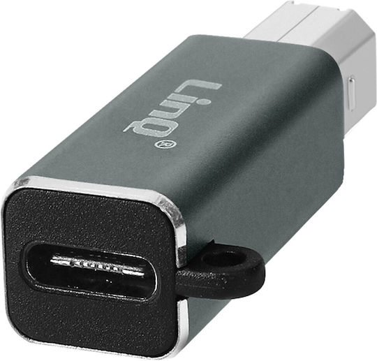 LinQ USB-B Männlich Zu USB-C Weiblich Konverter Weiß 1 Stück TPC9104