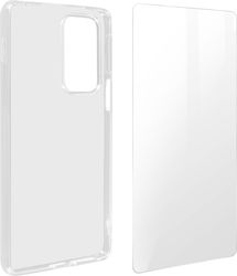 Cover Motorola Edge 20 Pro Silicone Soft Tempered Glass 9h Clear