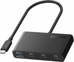 Anker USB Hub 4 Θυρών (USB-C) A8340GA1