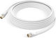 Coaxial TV Antenna Cable Male Female 9.5mm PVC 5m Linq White