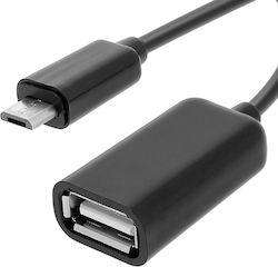 Avizar micro USB мъжки в USB-A женски 1бр (OTG-MICUSB)