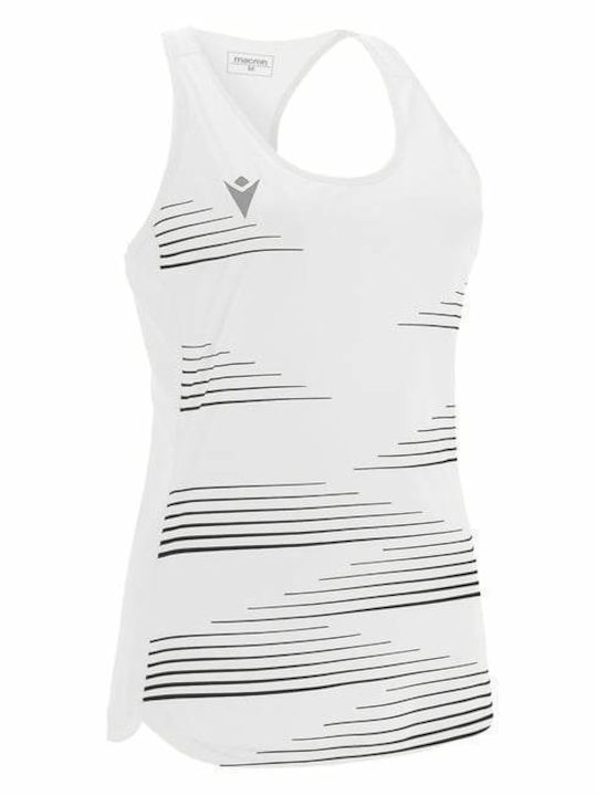 Singlet pentru Femei Bluză White/Black