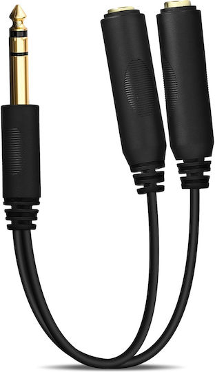 Avizar Конвертор 6.3mm Мъжки в 6.3mm 2x Женски 1 Брой ADAJACK-2JACK