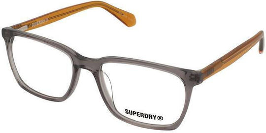 Superdry Дамски Пластмасов Рамка за Очила Сив SDO 3018 108
