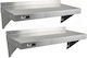 2 x Kukoo Edelstahlregale 1000mm x 300mm