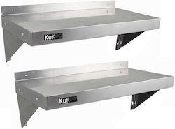 2 X Kukoo Stainless Steel Shelves 900mm X 300mm
