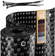 Kadax Balcony Screen Mat Balcony Terrace 0.9x5m Fence Black