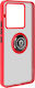Avizar Case Redmi Note 13 Pro 5g Metal Ring Supporting Function Red