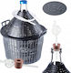 Kadax Wine Carboy 54l Wine Balloon Tube Cork Hose In Basket Set