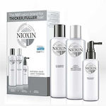 Nioxin Unisex Hair Care Set Kit System 1 with Conditioner / Treatment / Shampoo 3pcs