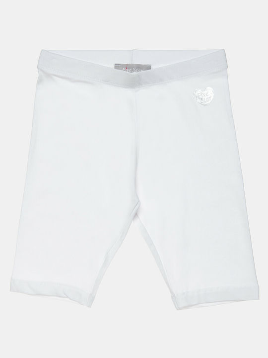 Alouette Kids Short Sport Legging Γυαλιστερό White