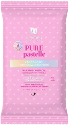 15 Feuchttücher AA Pure Pastelle