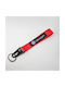 Volkswagen Red-Black Fabric Keychain