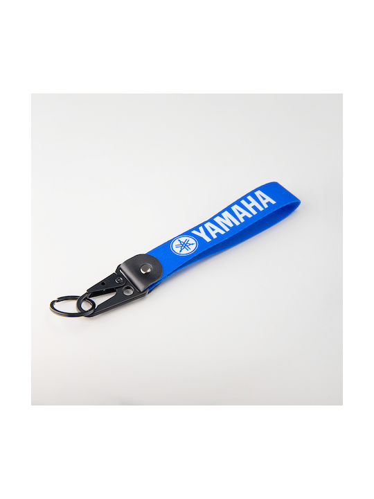 Yamaha Racing Blue Fabric Keychain