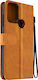 Avizar Foliohülle Nokia C22 Brieftasche Handriemen Hellbraun