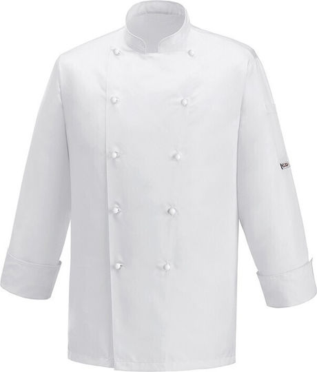 Egochef Haina Bucătar 100% Microfibra Alb cu Mânecă lungă