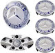 Car Tire Valve Caps with Logo Mercedes Blue 4pcs
