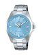 Casio Edifice Men's Watch 42mm Battery with Silver Metal Bracelet