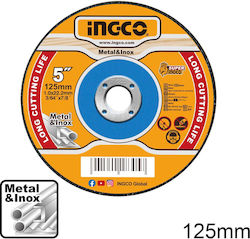 Ingco MCD101251 Cutting Disc Metal Hole Diameter 125mm 1pcs