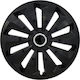 Jestic Set Capace De Roți Auto Compatibilitate Chevrolet 4 Bucăți 15 Negru/Negru