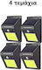 Set of 4 Wall Solar Lights Cold White 6500K with Motion Sensor and Photocell IP65