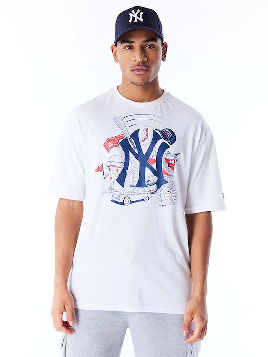 New Era Mlb Food Men's Short Sleeve T-shirt White