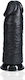 Shots Realistisches Dildo mit Hoden und Saugnapf Schwarz 23cm